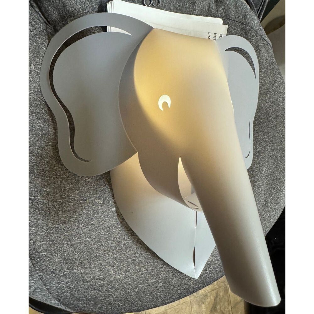 Cloud Island Elephant Hanging LED Wall Light Decor Nursery Baby Infant
